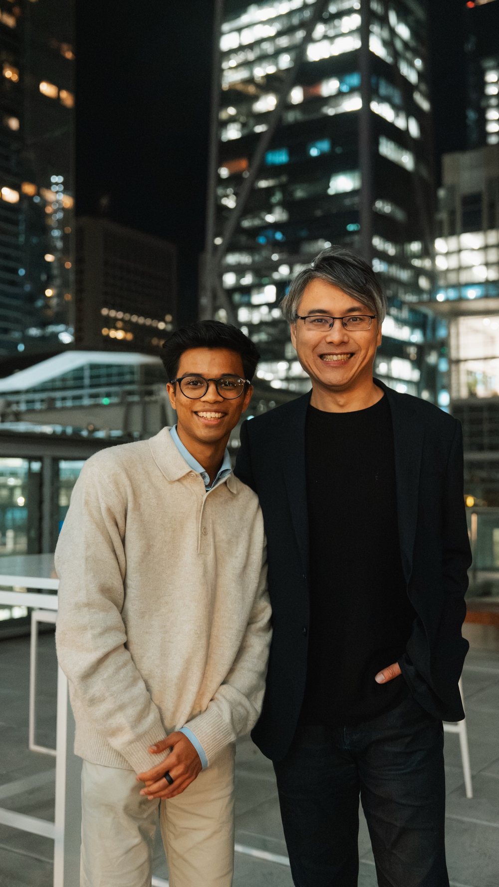 Shivansh with Christopher Yang, co-president of Shopline